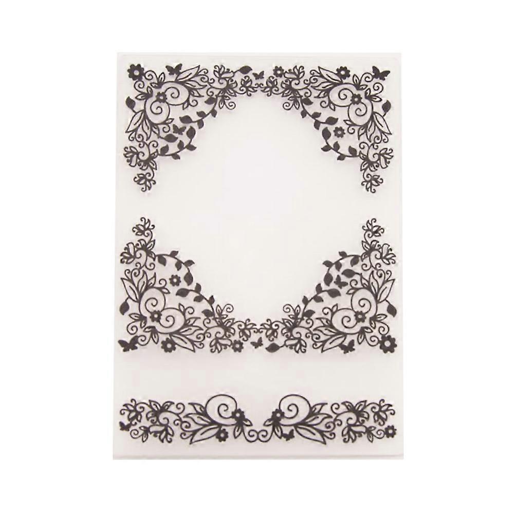 Cutting Dies Stencil Plastic Bump Embossing Template for Decoration 2Pcs