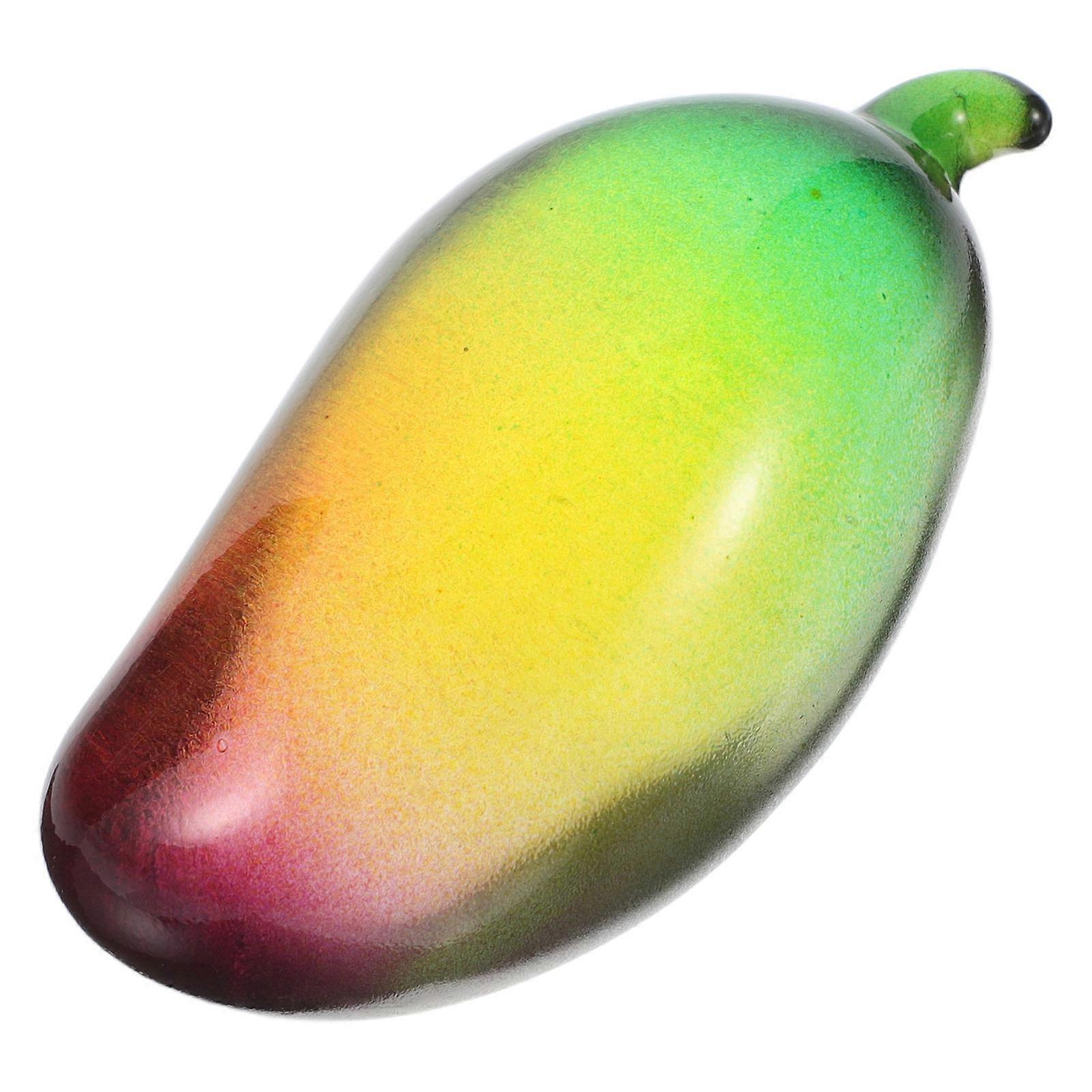 Multi Figurine for Decoration 3Pcs Glass Fruit Sculpture