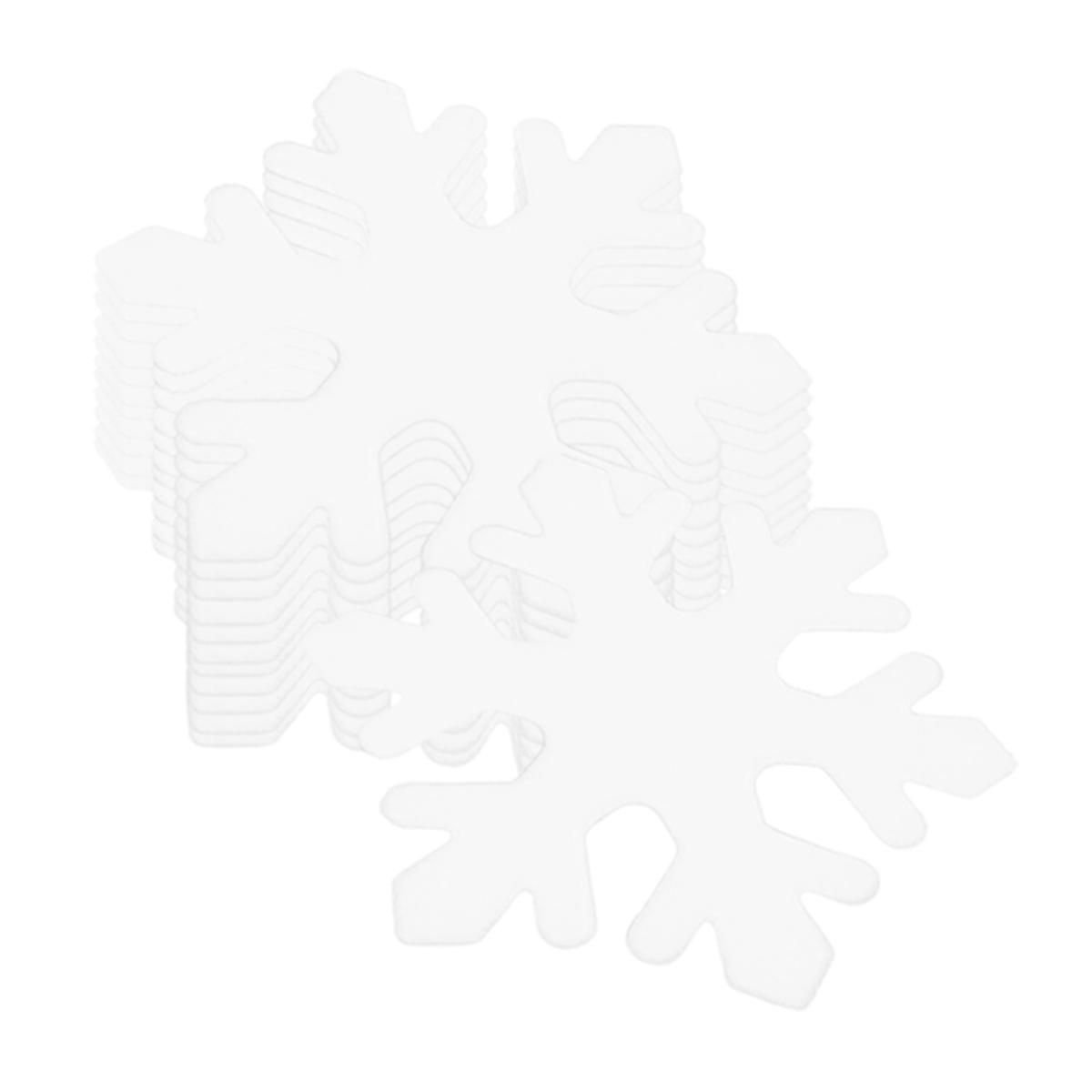 Snowflake Pendant Plastic Ornaments for Decor 600Pcs