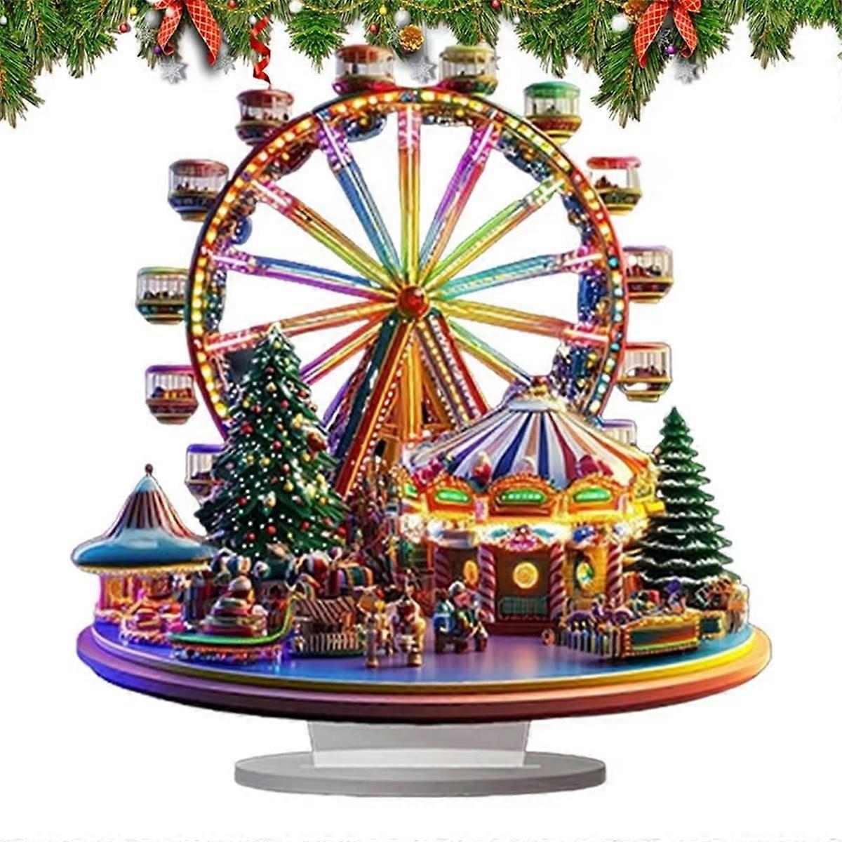 Acrylic Christmas Special Shape FerrisWheel Desktop Ornaments