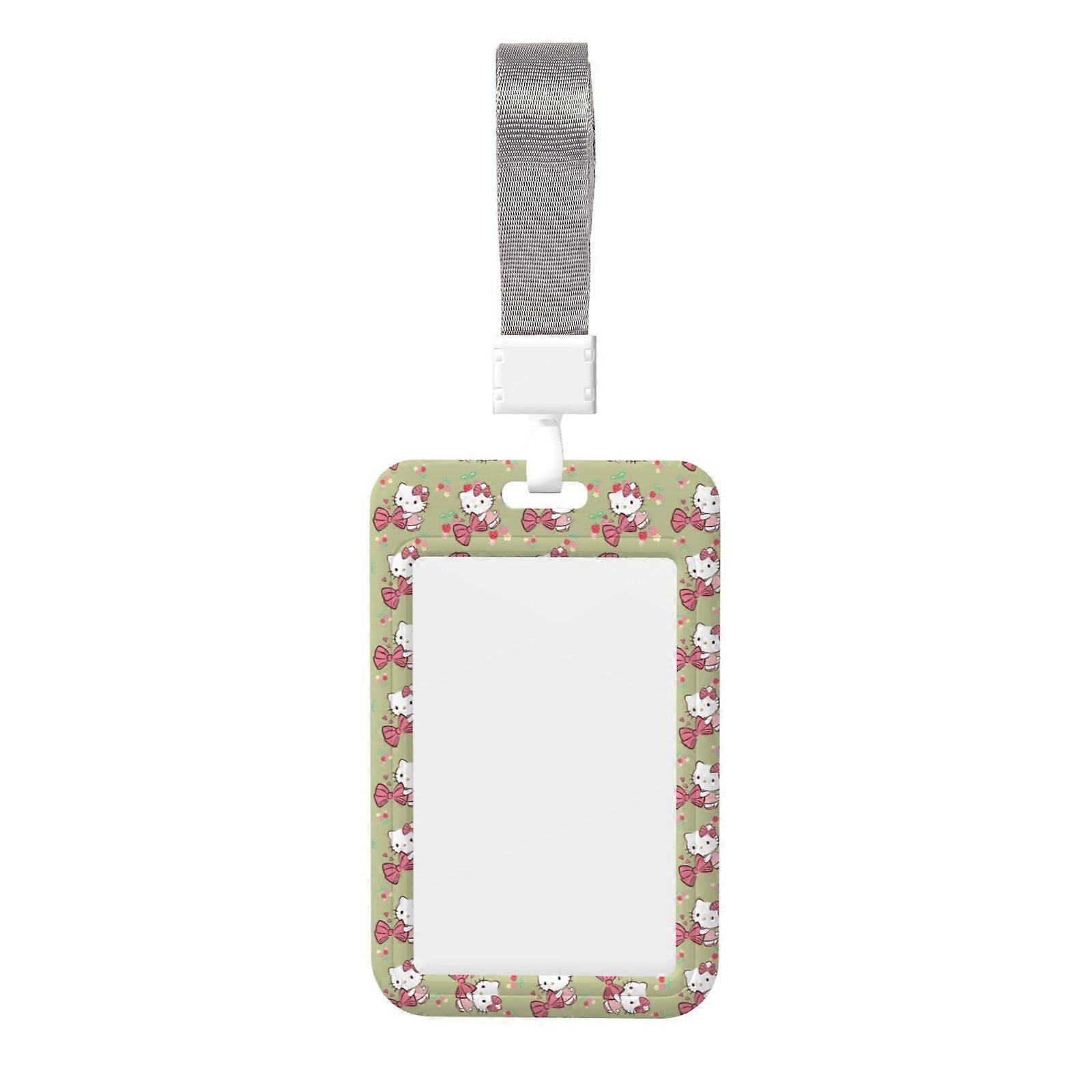 Hello Kitty Lanyard Badge Case (Vertical) - Eco-Friendly, Lightweight & Durable ID Holder 2.5" x 4" with Removable Lanyard