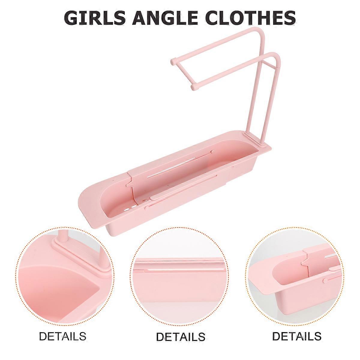 Expandable Telescopic Sink Rack 2Pcs Practical Sponge Holder for Draining