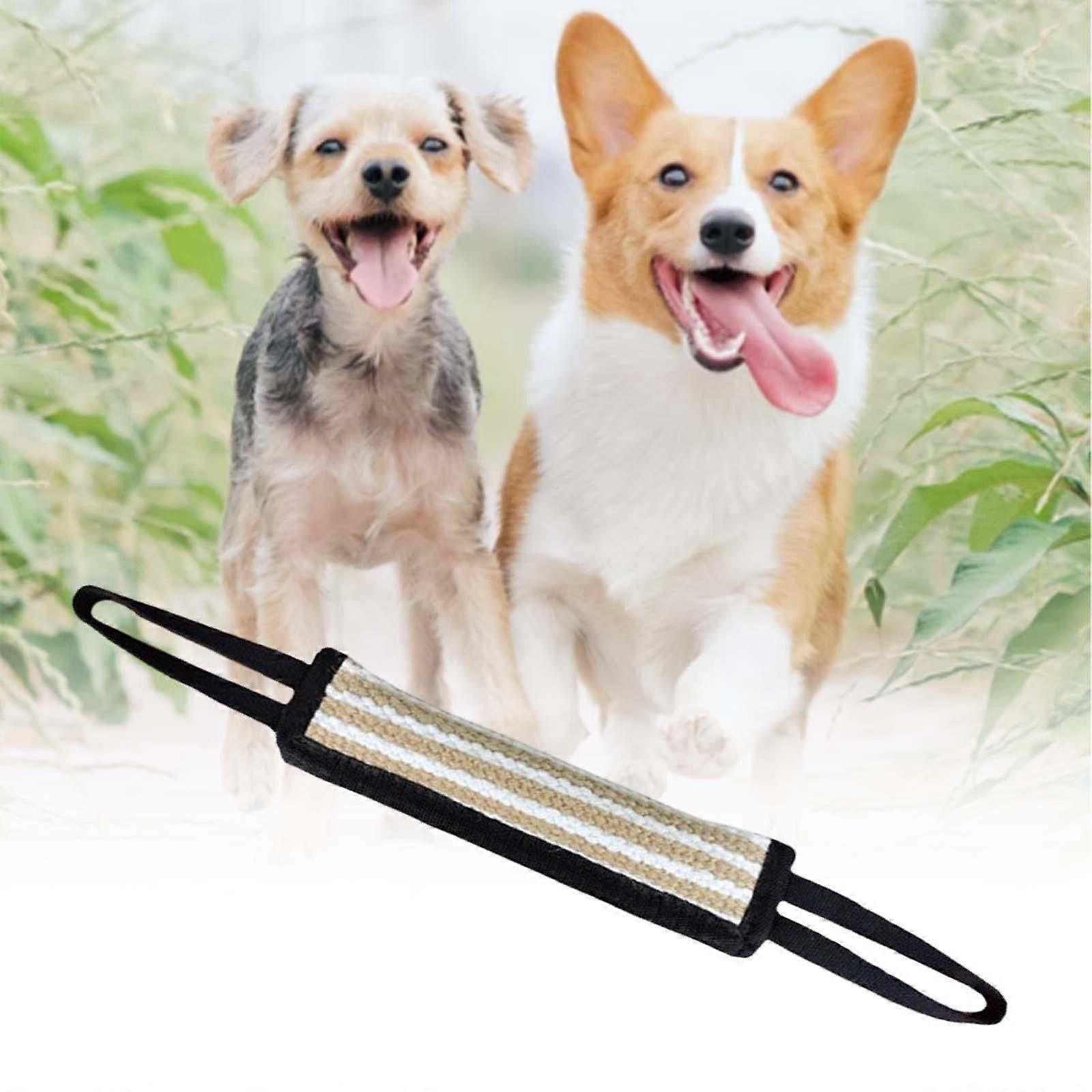 Dog Bite Tug Toy Bite Sleeve Stick Training Bite Pillow W/ 2 Soft Handles for