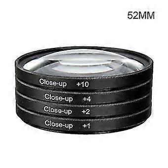4st makro närbild filter tillbehörsset +1,+2,+4,+10 med linsfilterpåse