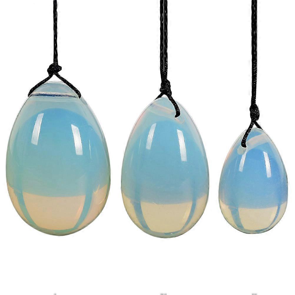 Opal Crystal Quartz Egg for Pelvic Exercise 3Pcs
