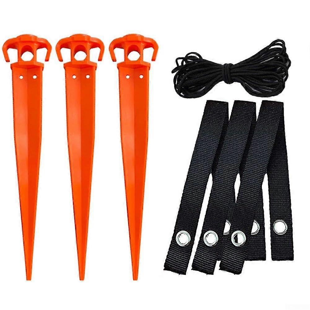 Garden Tree Support Anchor Kit 3Set, 12Inch HeavyDuty Tree Stakes and Supports Kit For Young Trees