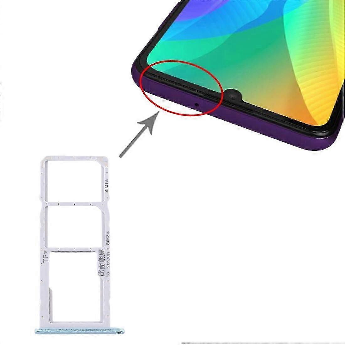 SIM Card Tray + SIM Card Tray + Micro SD Card Tray for Huawei Y6p