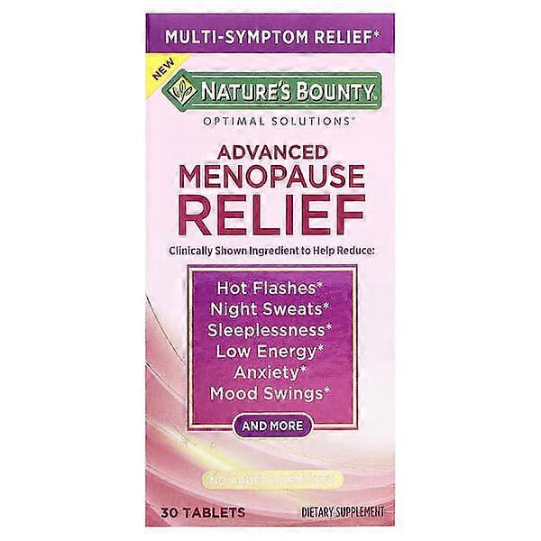 Nature's Bounty, Optimal SolutionsÃÂÃÂÃÂÃÂÃÂÃÂÃÂÃÂ®, Advanced Menopause Relief, 30 Tablets
