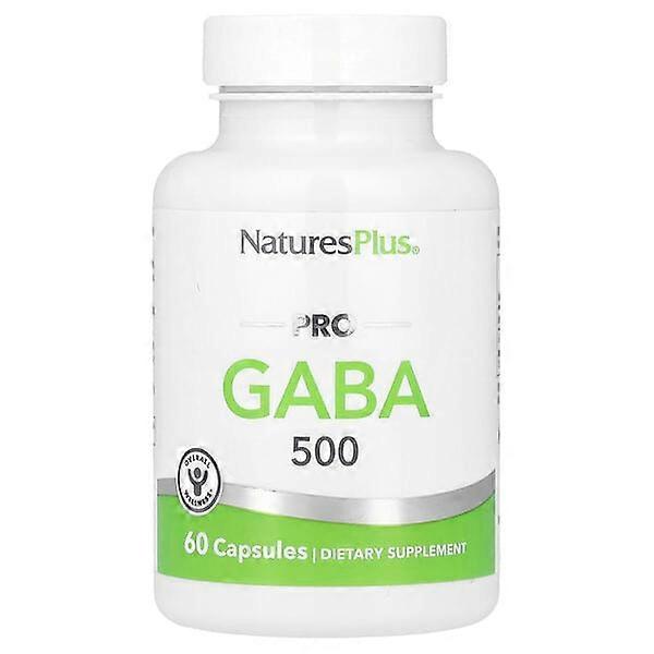 NaturesPlus, PRO GABA 500, 60 Capsules (500 mg per Capsule)