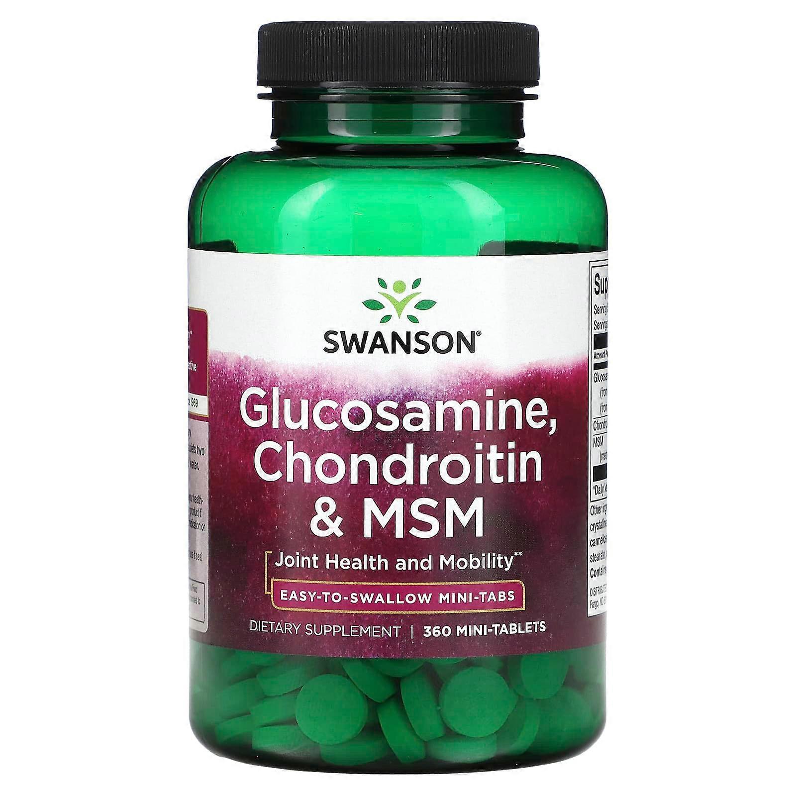 Glucosamine, Chondroitin & MSM, 360 Mini Tablets