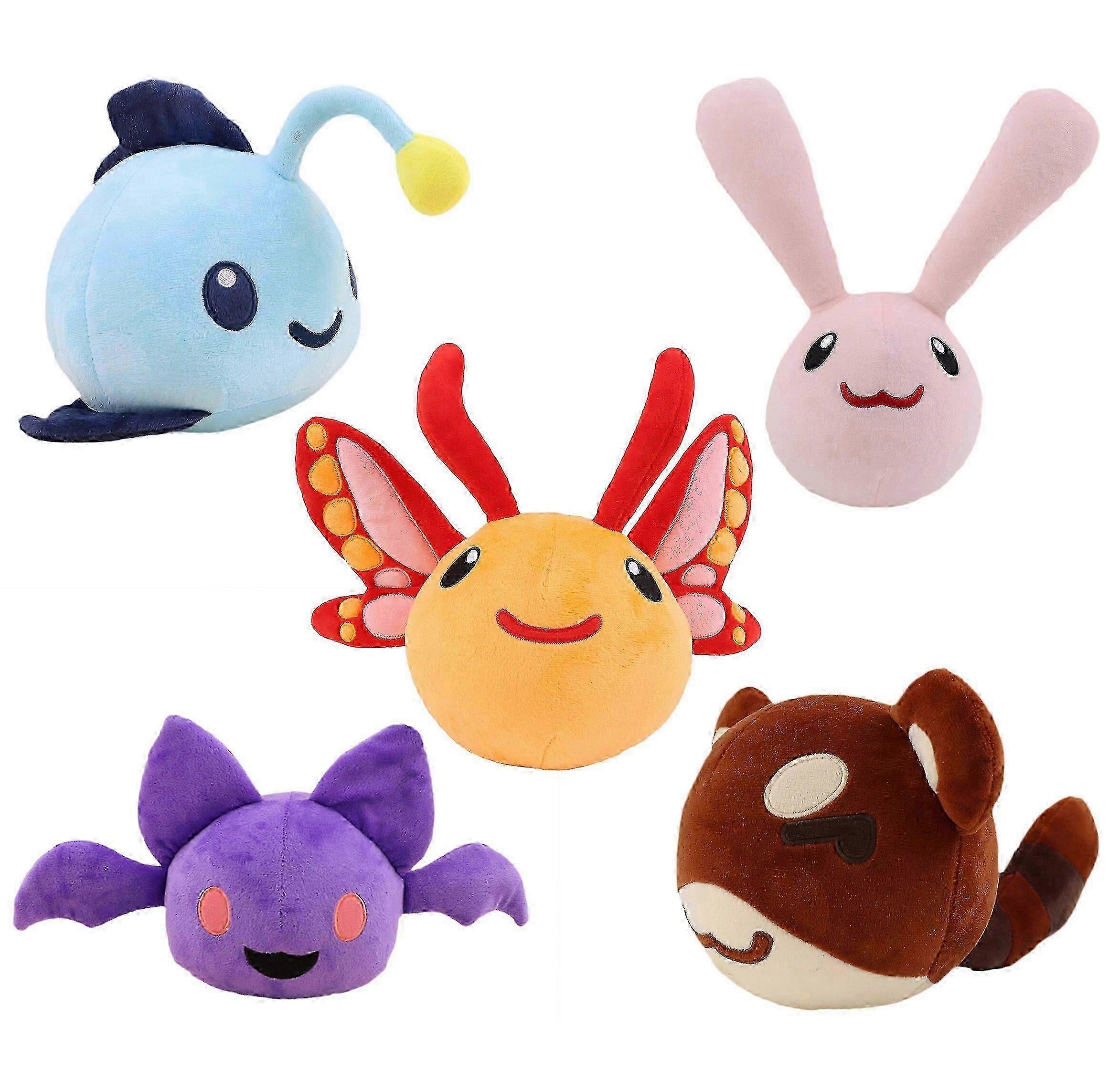 5style Slime Rancher Game 2 Figure Angler Batty Ringtail Flutter Coton Peluche Peluche Douce Cadeaux de Noël Shj