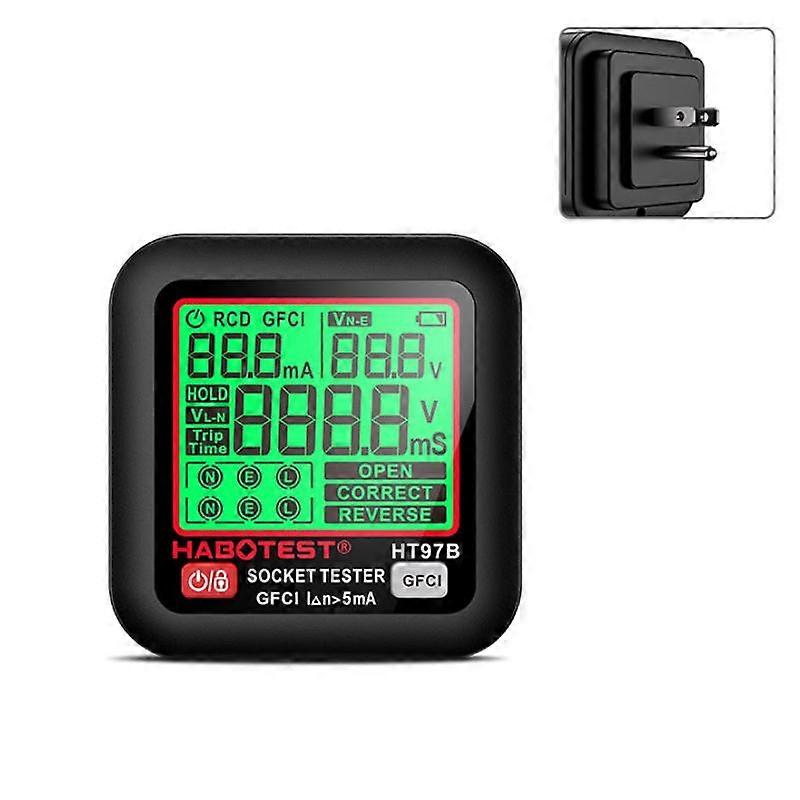 HABOTEST Digital Display Intelligent Electrical Test Socket