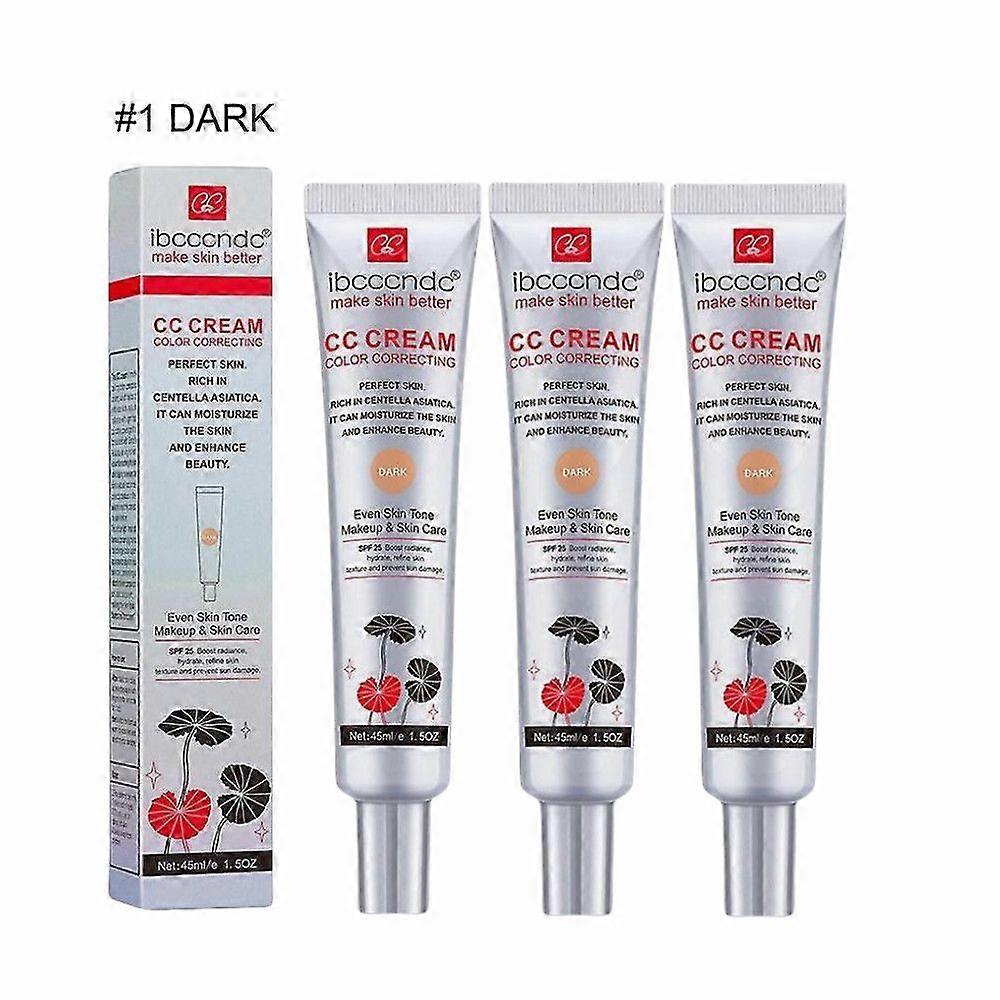 1-3X CC Cream with Centella Asiatica Color Correcting CC Cream Lightweight Skin