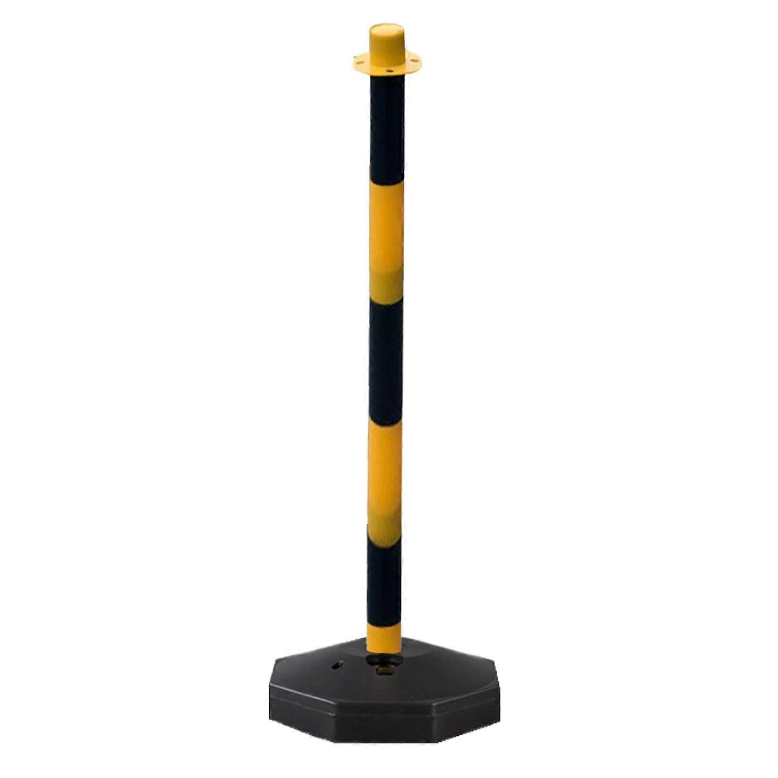Traffic Warning Column Reflective Movable Sign Post With Adjustable Height For Construction Vehicle Restrictions Parking