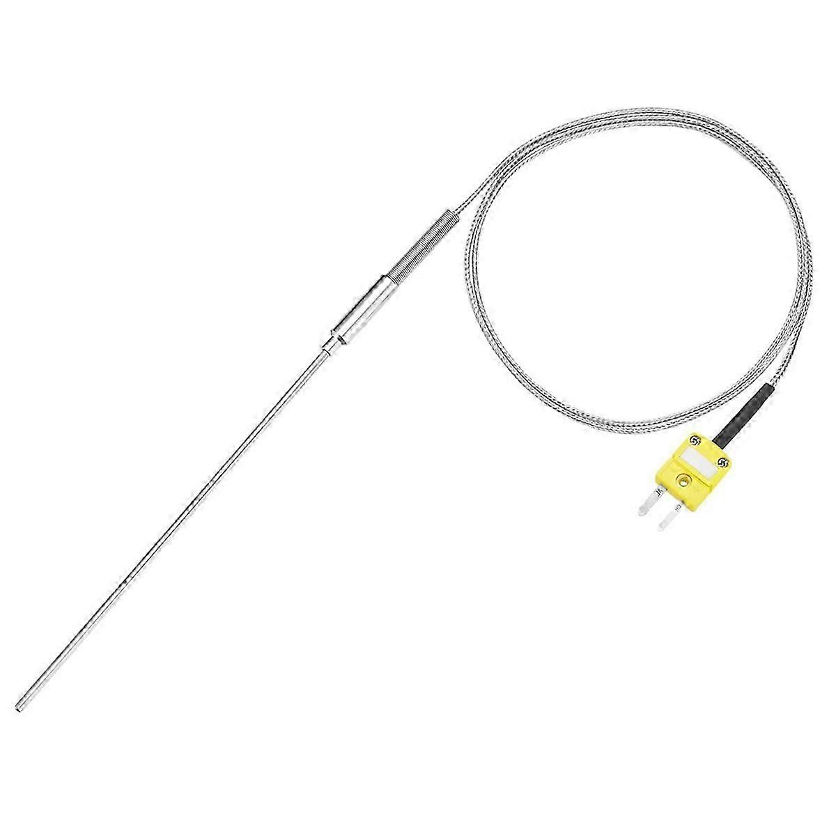 Meter Temperature Sensor Probe -50 to 1100C,3.3ft Wire 3.2x150mm