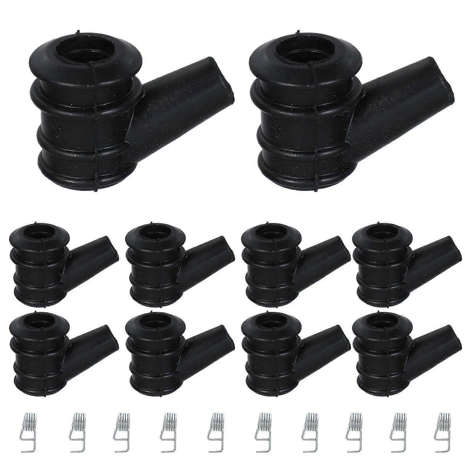 10pcs High Pressure Cap for Chainsaw Ignition System Connector Spark Plug Boot Kit with Rubber Cap and Built-in Spring for Efficient Logging Tree Prun