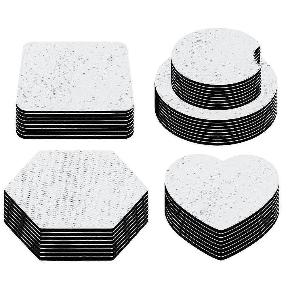 50Pcs Sublimation Blank Coasters Sublimation Car Coasters