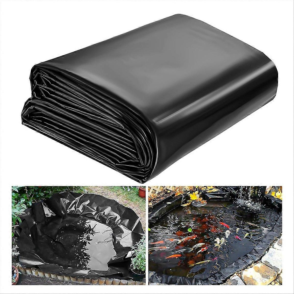 7x10 fot damforing, HDPE-tykkelse fiskedamforinger for utendørs dammer, damforing for foss, fisk svart