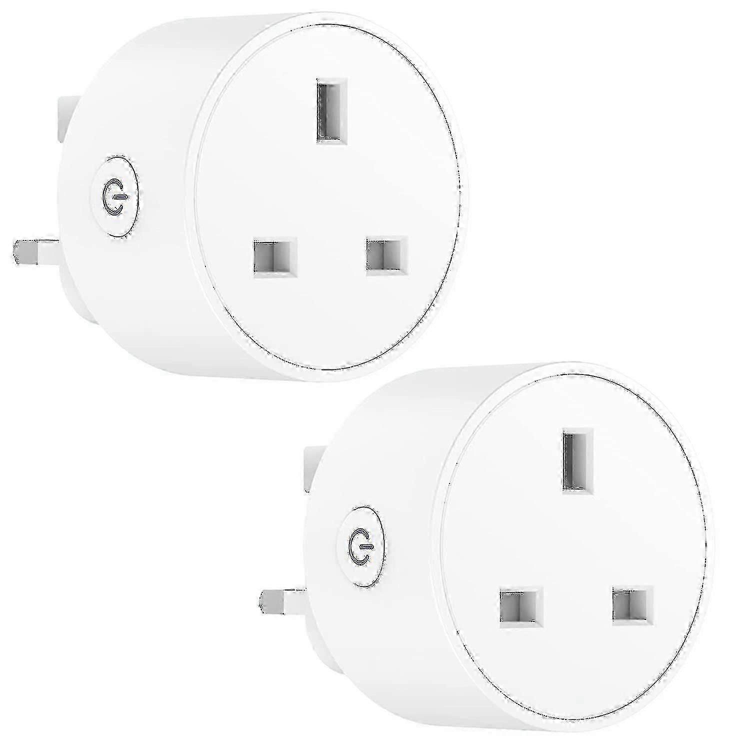 2pcs Smart Wifi Plug Alexa Wifi Plugs Smart Plugs That Work With Alexa and Google Home Smart Socket With Wifi Remote Control And Time