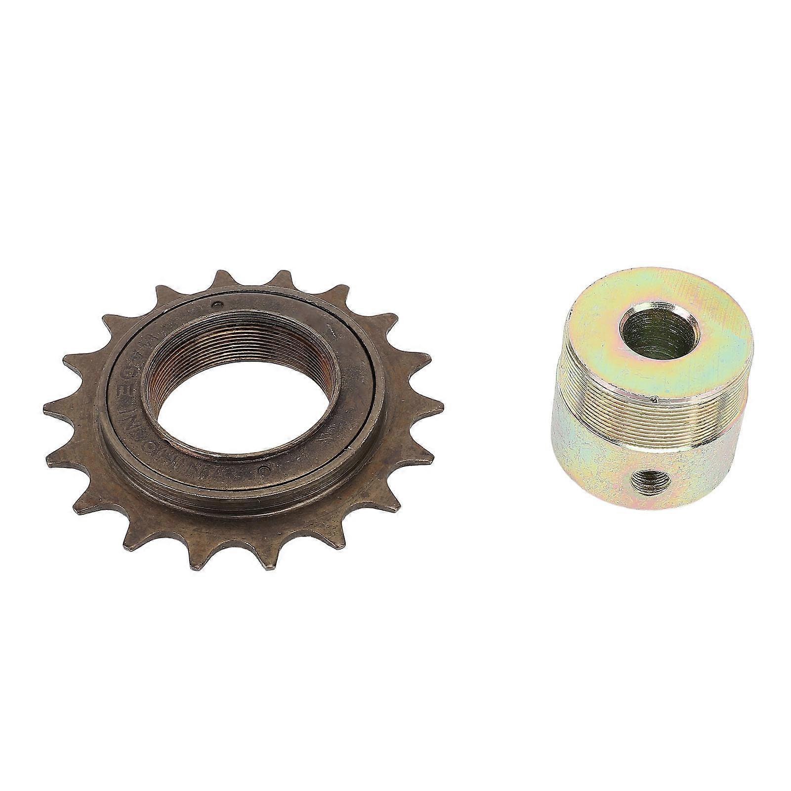 Single Speed Bike Freewheel 18T Threaded Bicycle Freewheel with 13mm Connector Cycling Replacement Accessory