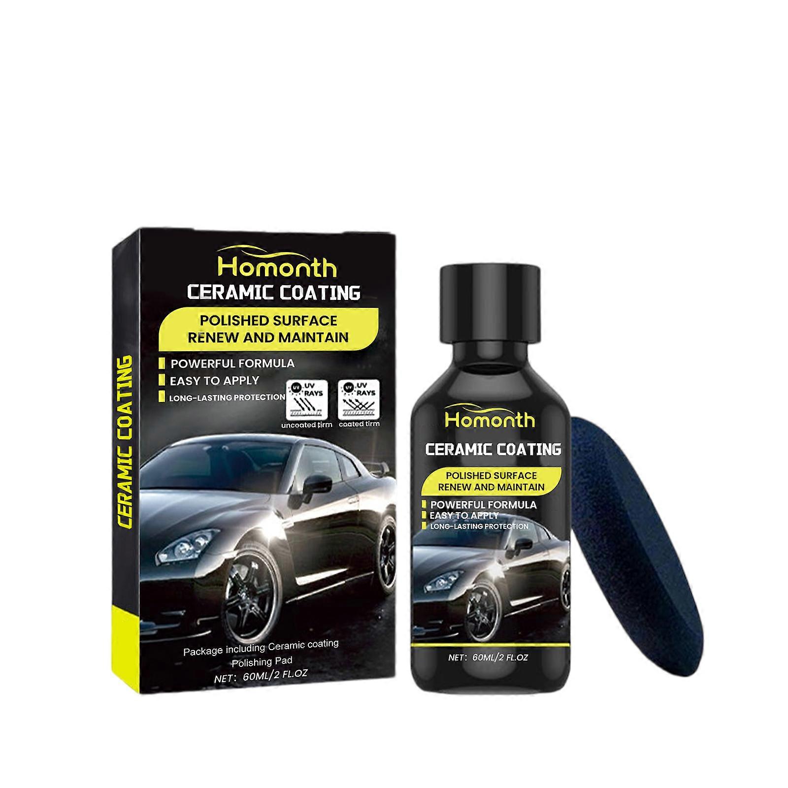 Homonth Automotive Ceramic Coating Set Car Paint Surface Protector Gently Enhances Gloss, Anti-Fouling And Easy To Clean