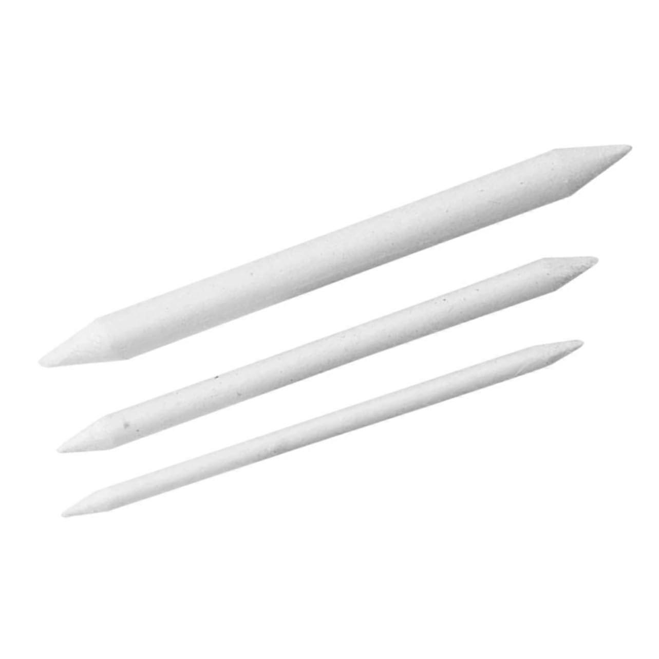 3pcs Paper Blending Stumps Tortillions For Charcoal Sketching, Artists And Students, Blending Tools With Correction Pen