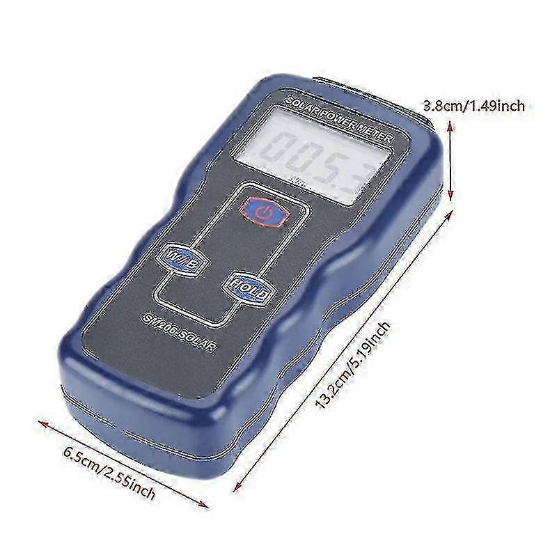 Solar Power Meter Sm206 - Optical Glass Light Tester with Data Hold Function