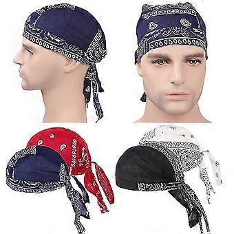 4x Mens Cotton Chemo Cancer Cap Hair Loss Head Scarf Cover Skull Cap Hat