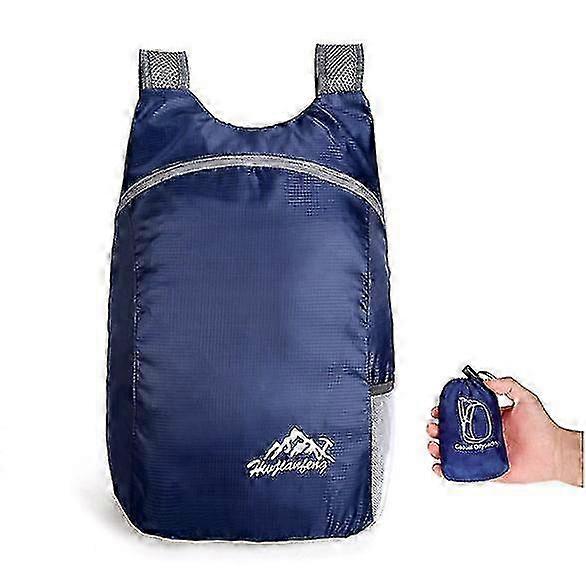 Outdoor Folding Backpack Dark Blue