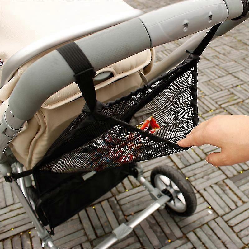 Baby Trolley Mesh Net Pocket, Shopping Net For Strollers Mesh Pocket On The Back Stroller Bottle