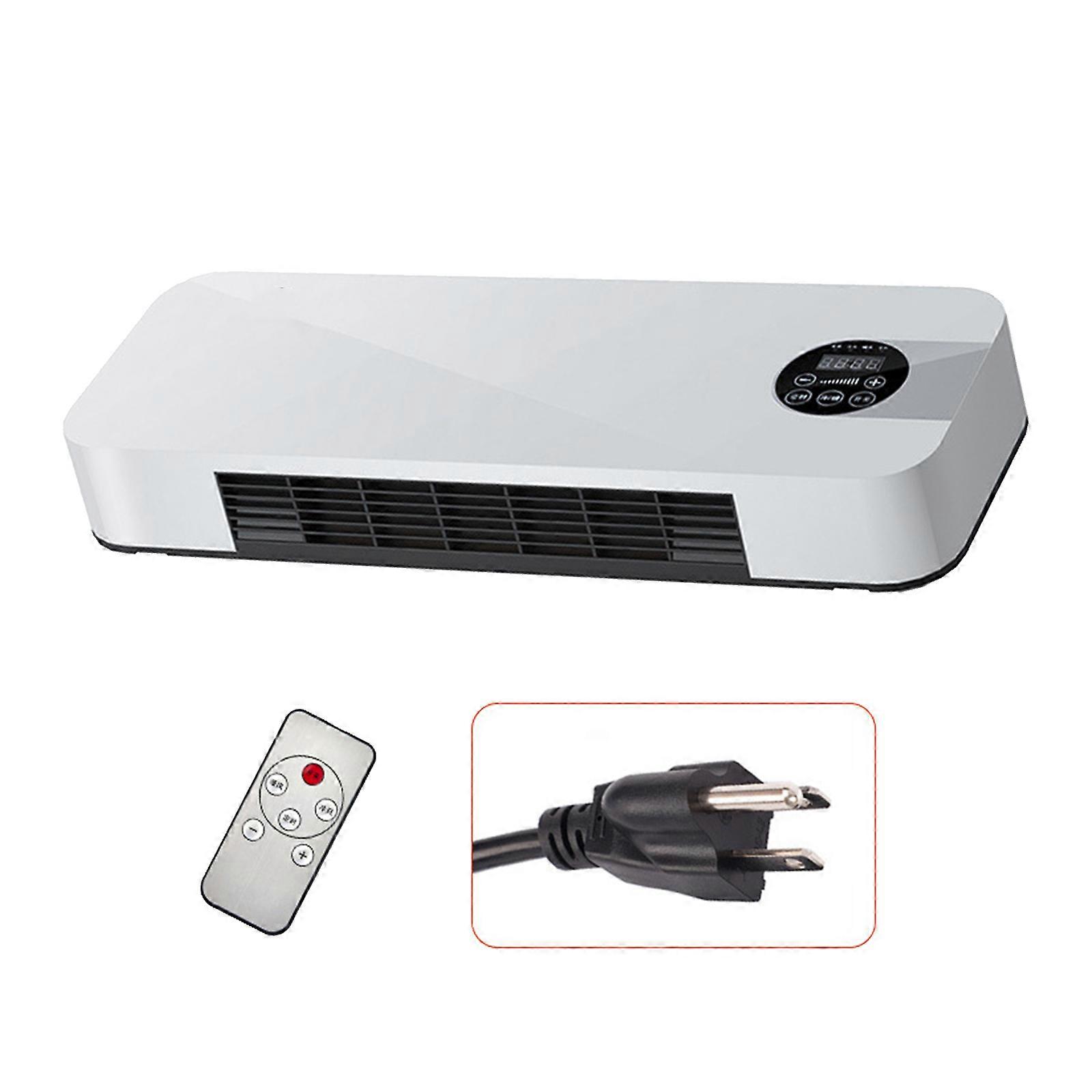 Wall Mounted Heating Device Energy Efficient Low Noise Warmer Overheating Protections Electric Heaters PP Texture Multicolor