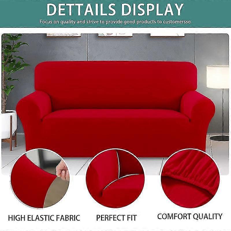 22 colori solidi Funda Divano Elastica 1 2 3 4 posti Divano Chaise Lounge Copertura 25-26