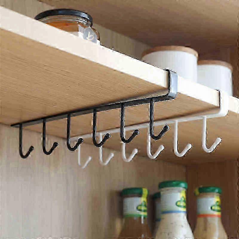 2PCS Mug Hooks Under Shelf Mug Holder Cups Storage Rack