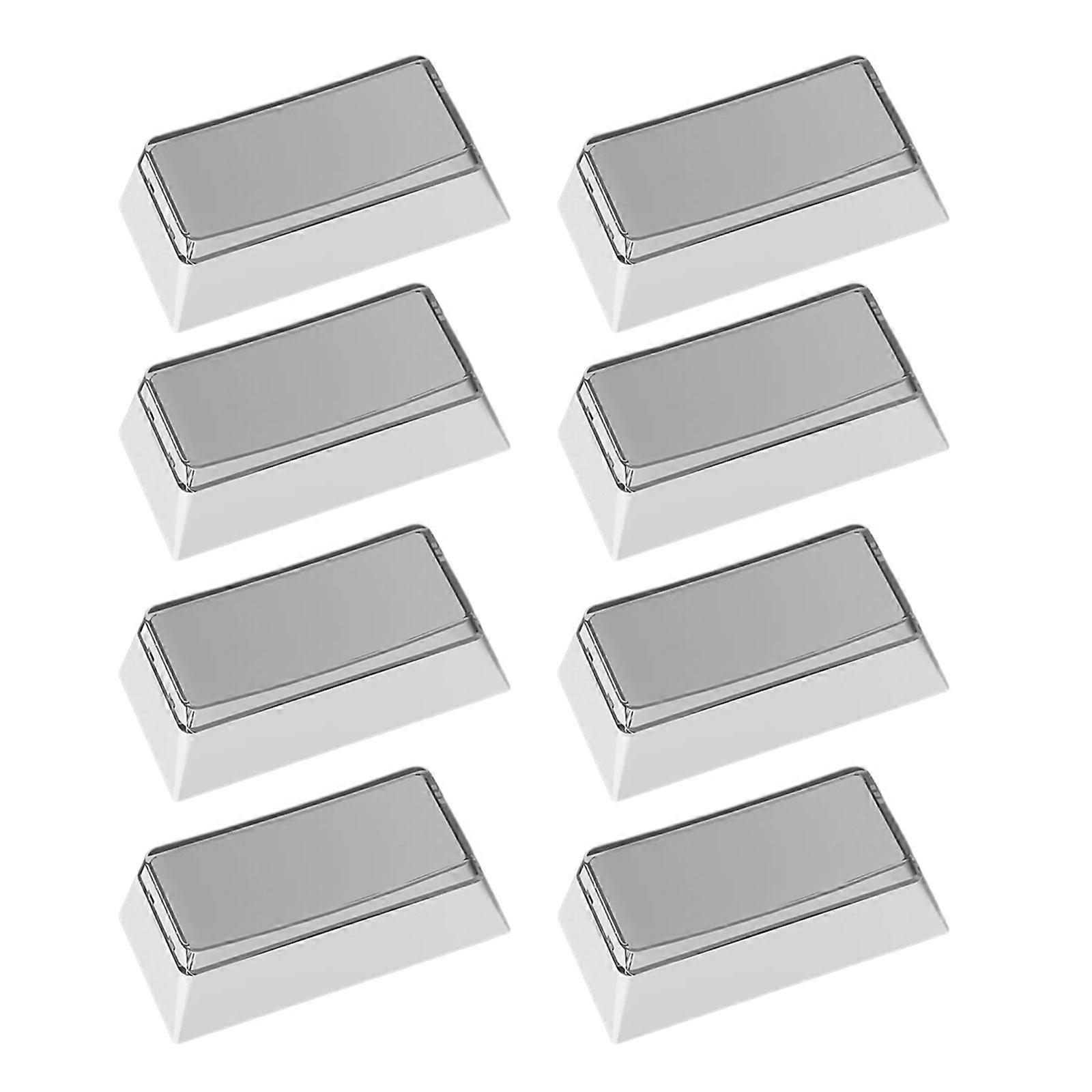 8Piece PBT Blank Keycap Original Profile 2U Supplement Gaming Keycap DIY Key Button Keyboards  White