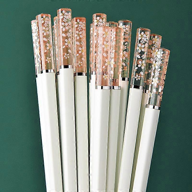 1/5/10pairs of Sakura Pattern Chopsticks