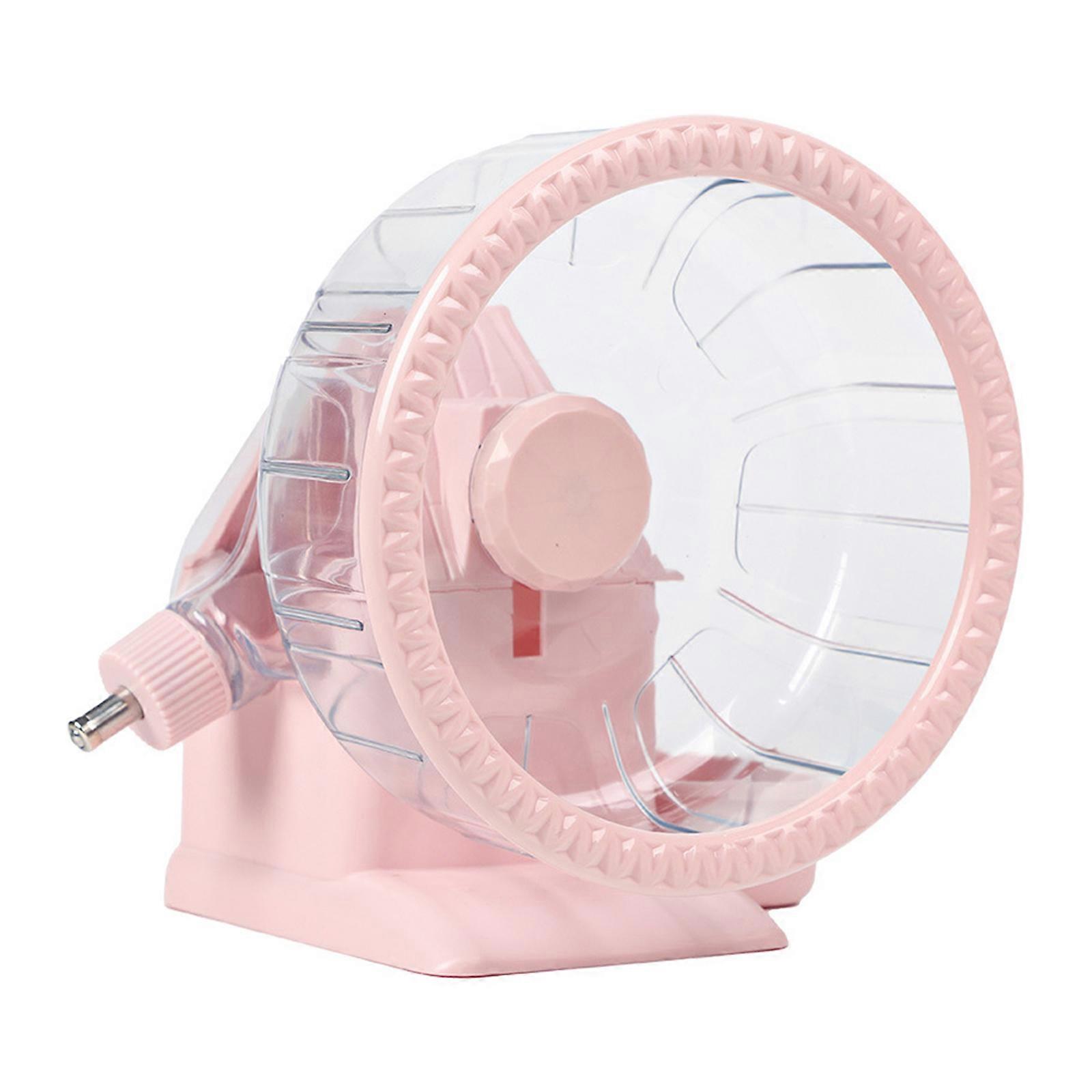 Compacts Silents Hamster Wheel Small Animals Silents Running Exercise Wheel for Dwarf Gerbils and Hamsters  Light pink