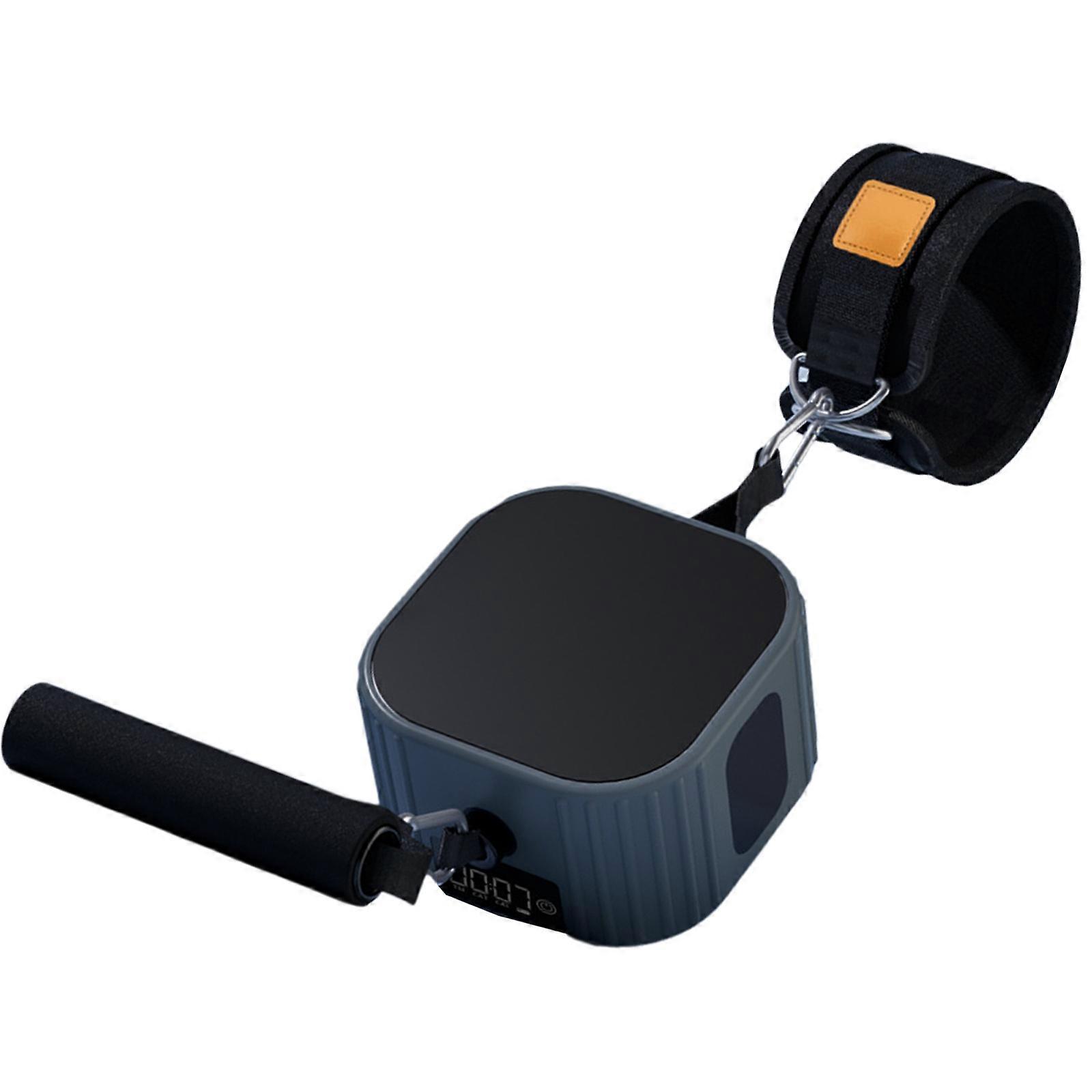 למשוך משאבת זרוע מכשיר אימון כוח מתכוונן להקת התנגדות משאבת כושר ציוד כושר לבתים אימון כושר כחול אפור