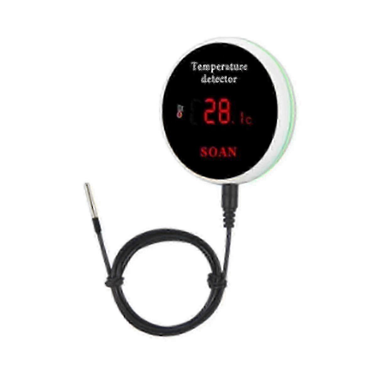 WJTG  Otwoo Tuya Wifi Temperature Sensor Wire Digital Smartlife Thermometer Room Water Pool Thermostat Alarm EuJ