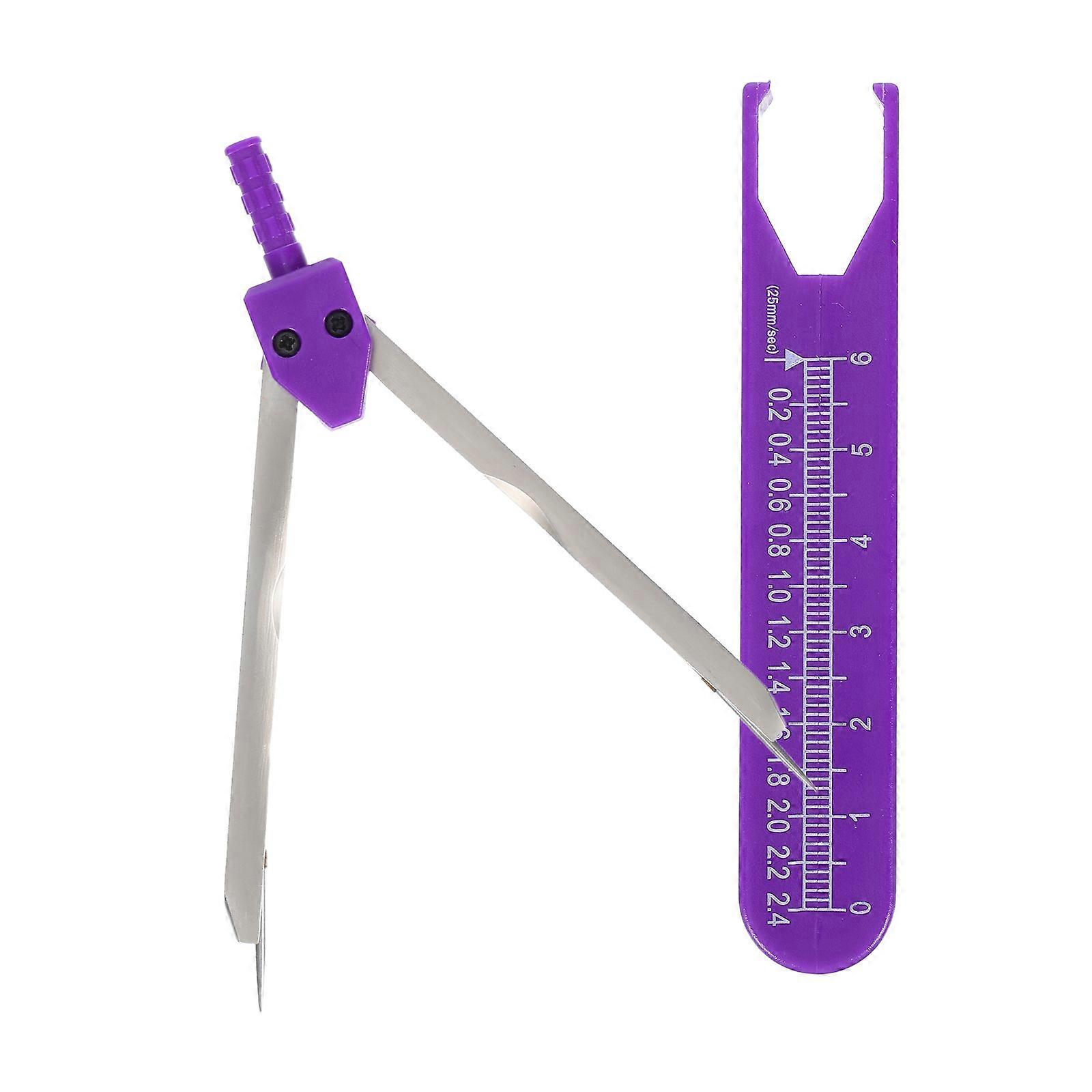 Cardiologist Measuring Tool Caliper for Clinical Teaching Purple