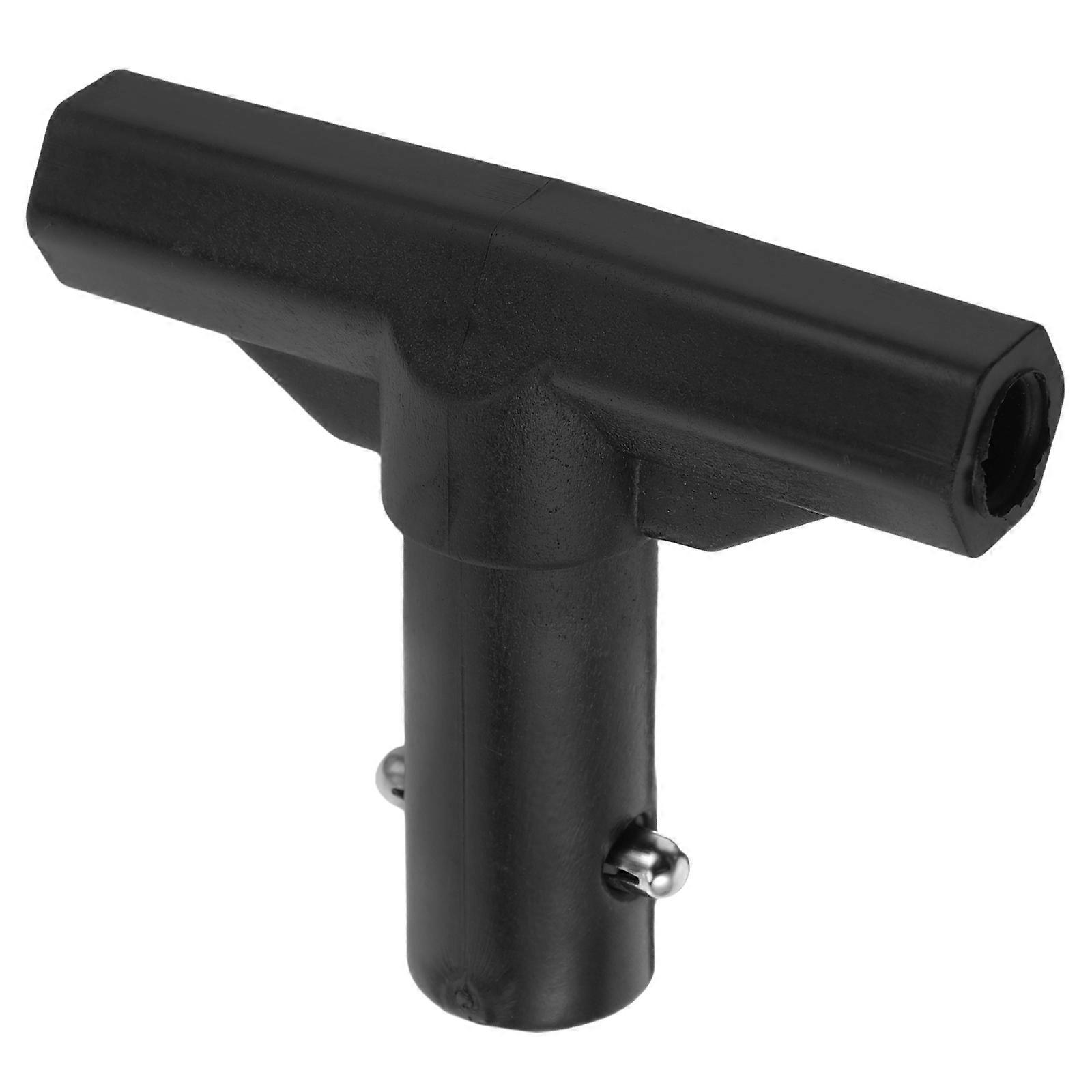 Outdoor T-Connector for Trampoline Stability Protection with Black Pp Construction Ideal for Family Use in 1 Pair