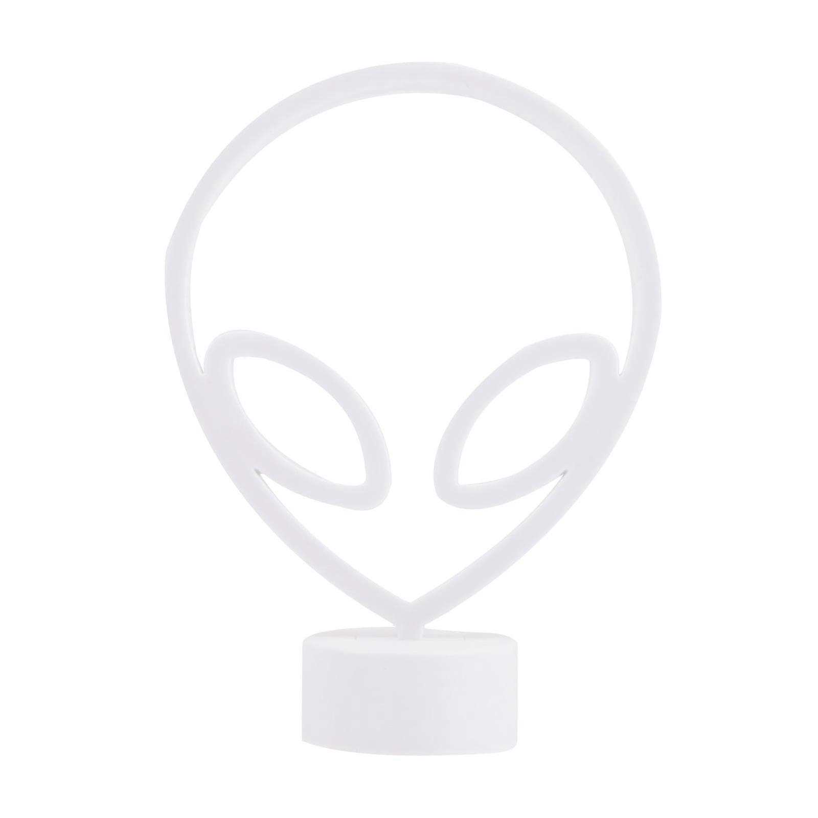 Neon Sign Alien Pattern LED Table Lamp Decorative LED Sign Without Battery