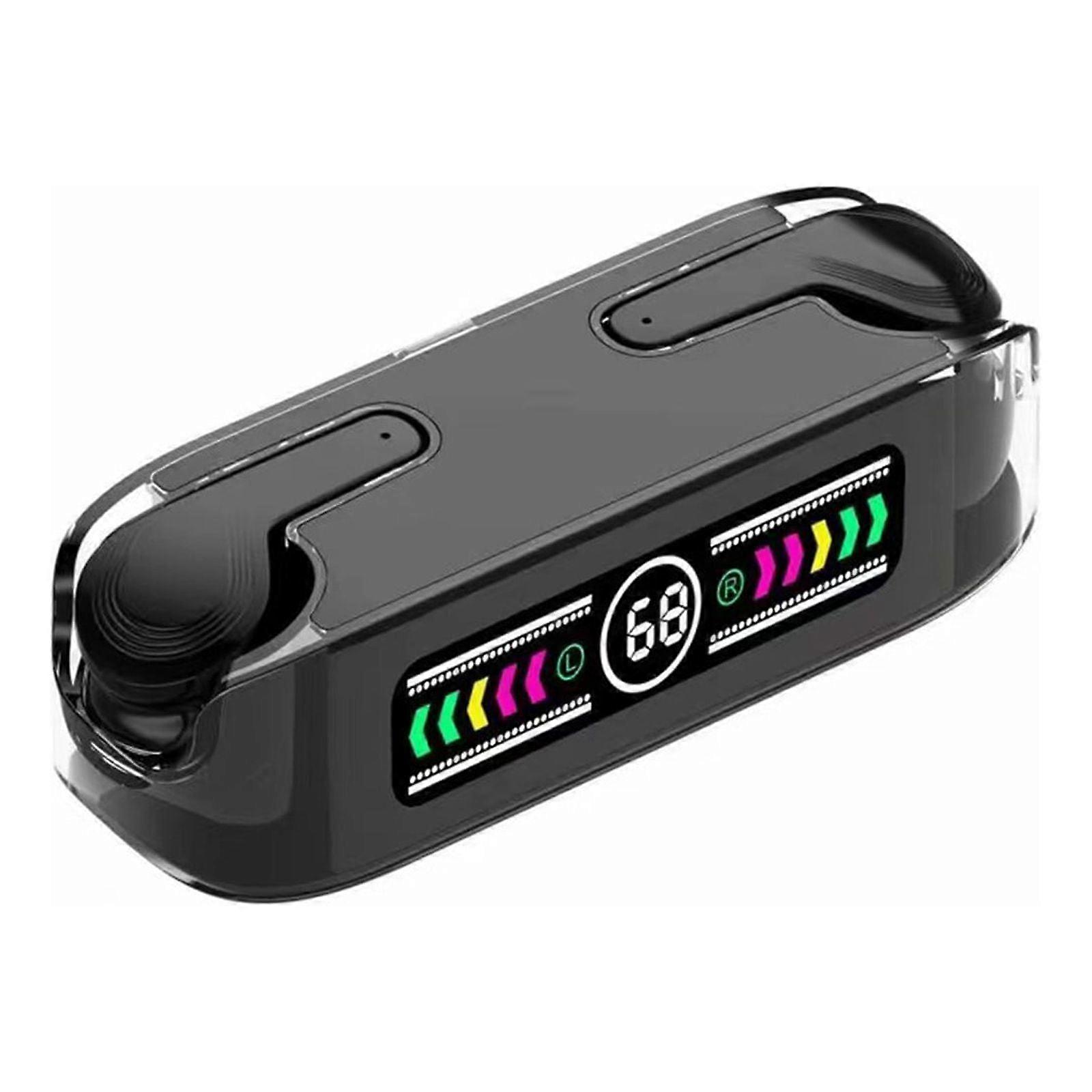 Tarmeek Wireless Bluetooth Headset, Transparent Digital Display, Touch Control, Long Battery Life, Compatible with Kids Adults