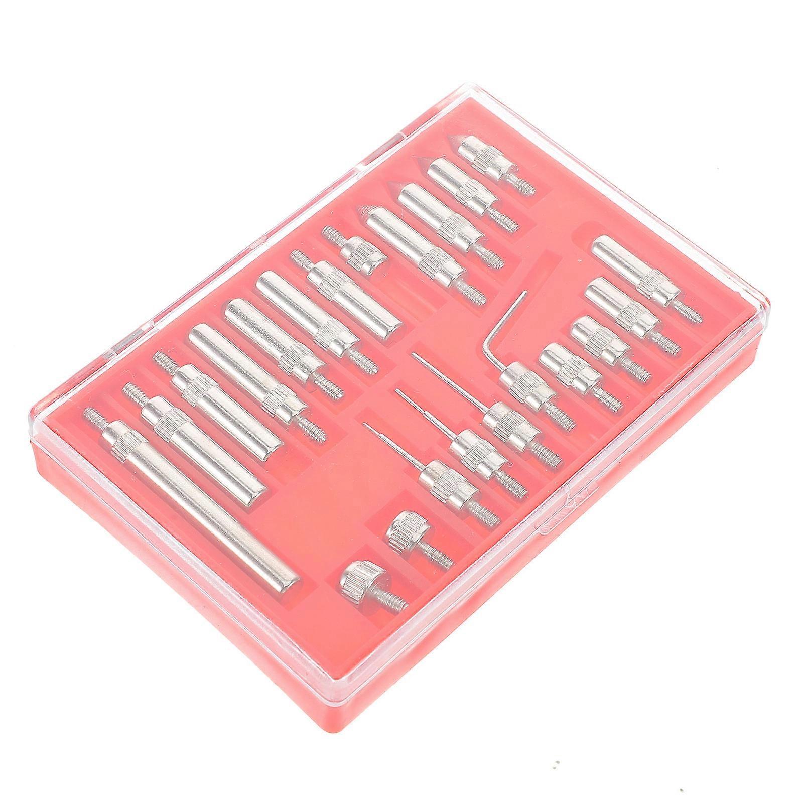 Magnetic Base Dial Indicator Mechanical Component Tuning Precision Measurement Metal Silver 1Set