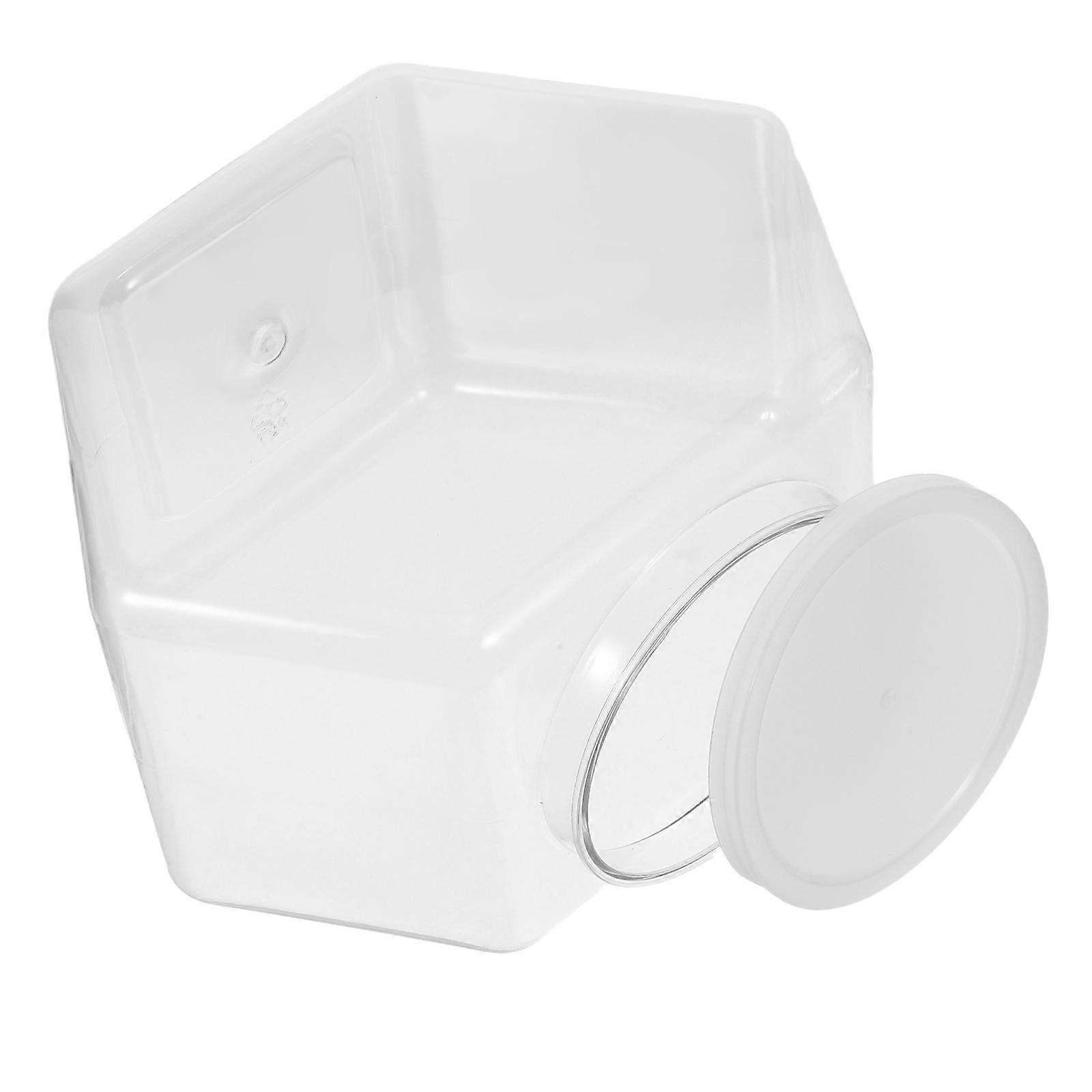 Transparent Plastic Candy Jar with Lid for Sweet Storage 4300Ml Jar
