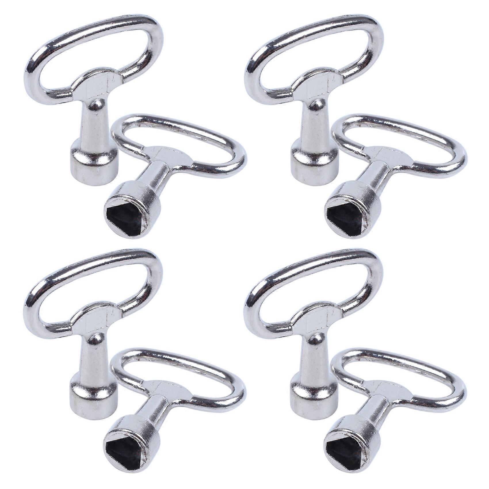 Key Slot for Bolt Triple-Cornered Triangular Metal Panel 8 mm 8Pcs