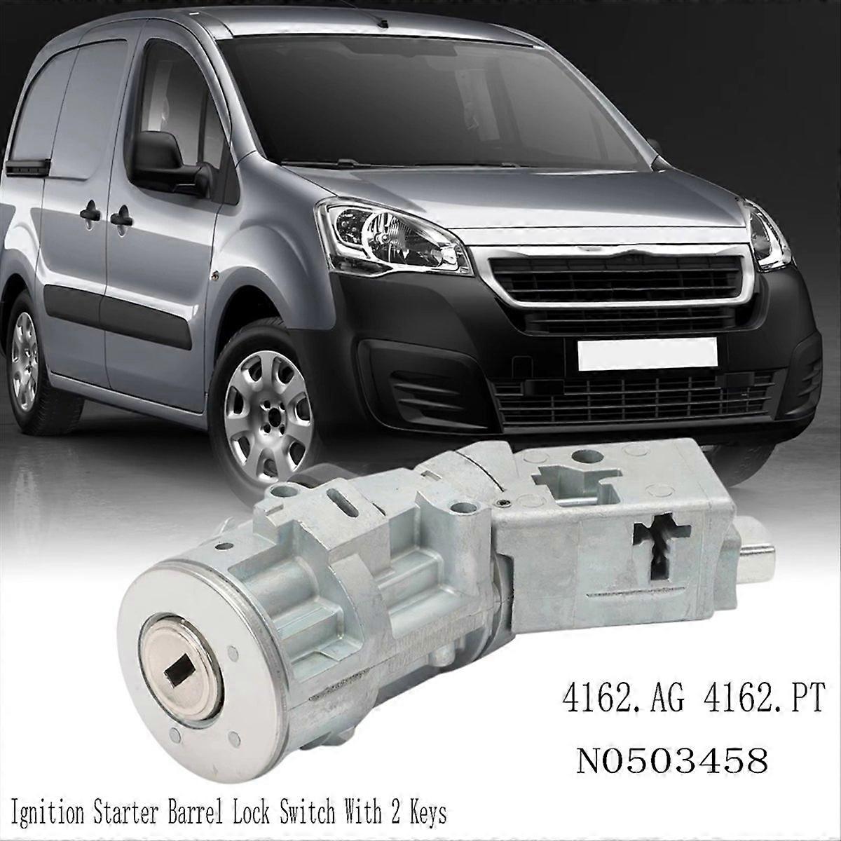 4162.AG 4162.PT Ignition Starter Barrel Lock Switch with 2 Keys for Citroen C2/C3 Picasso C4/C6 Berlingo N0503458