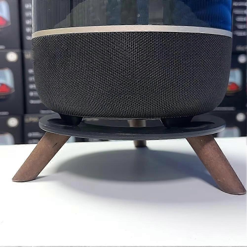 Solid Wood Base Thickened Nonslip Solid Wood Desktop Shock-Absorbing Audio Stand for Harman Kardon Aura Studio