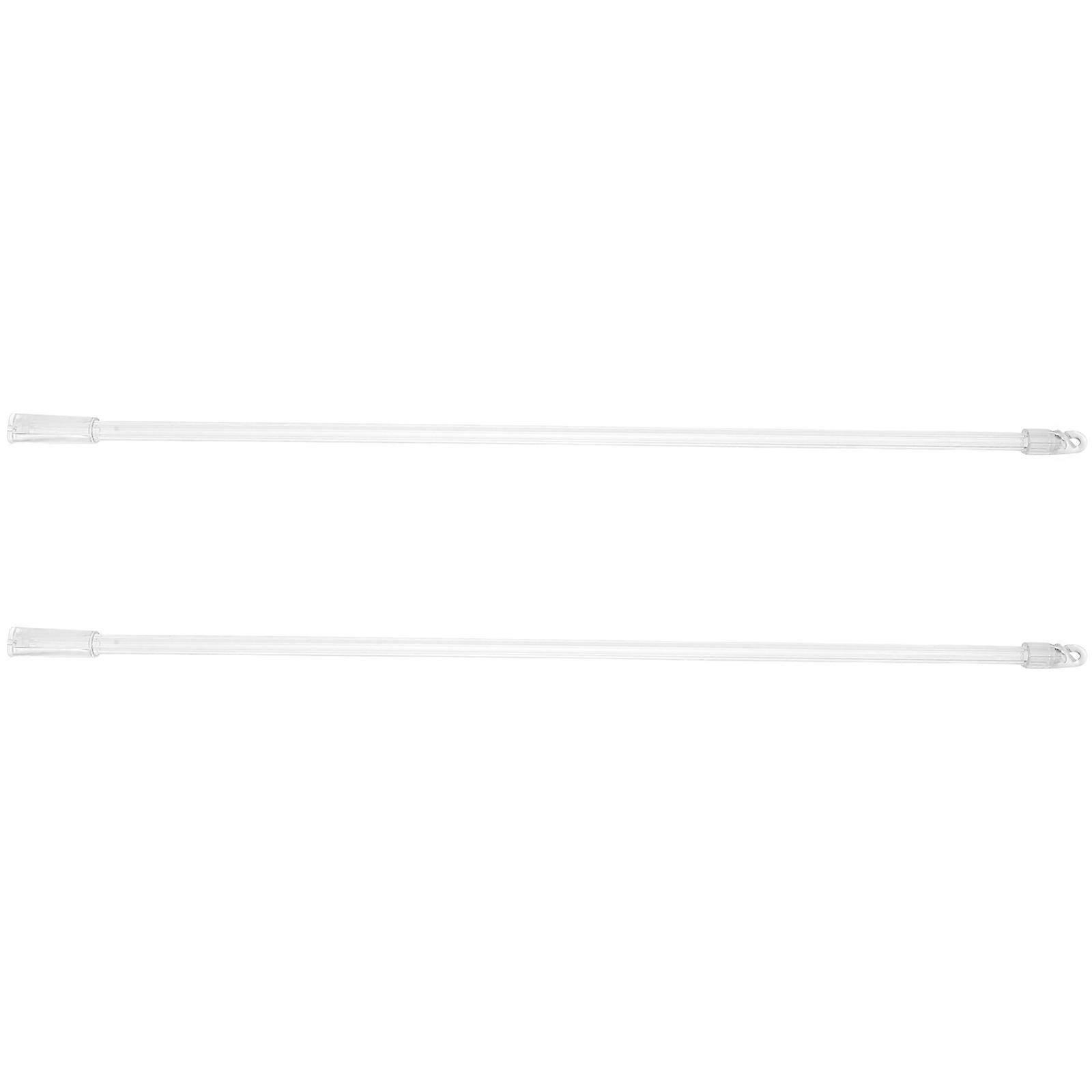 Acrylic Clear Drapery Wand for Blind Adjustment 2Pcs Pack