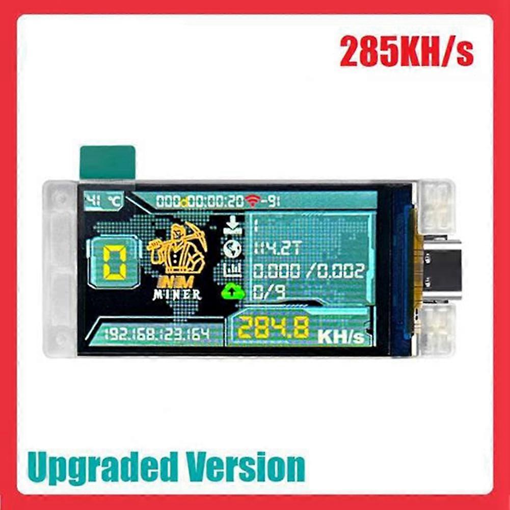 2 Sets Upgrade NerdMiner 285KH/S BTC Solo Lottery Miner Bitcoin Crypto Miner WiFi Connection Low Power Nerd Miner