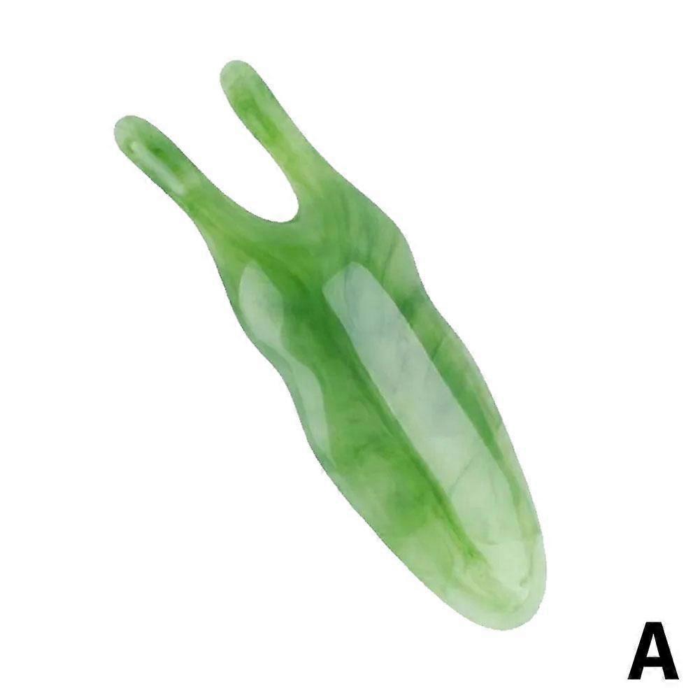 Pierre de Lifting du Visage en R��sine, Guasha, Grattage du Visage, exacache, Fourchette en Forme de Y, Plaque de ��nergie, Point de D��clenche